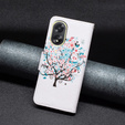 Откидной чехол для Oppo A38 4G / Oppo A18 4G, Wallet, Colorful Tree белый
