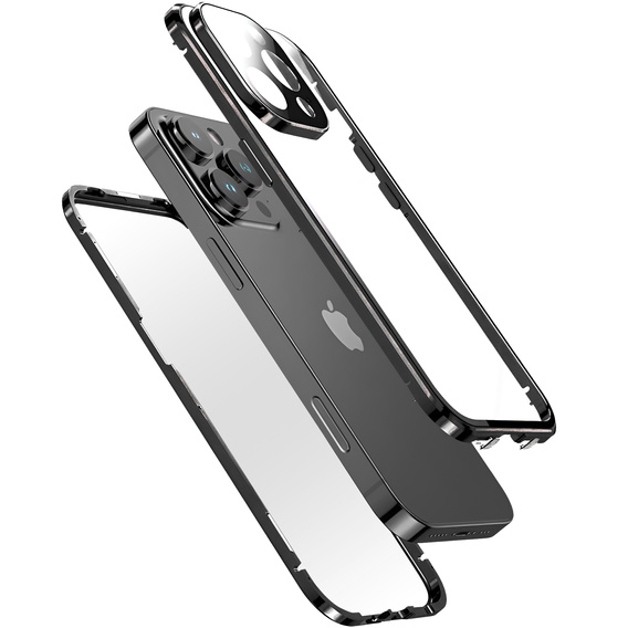 Чохол для iPhone 16 Pro Max, Magnetic Dual Glass, чорний