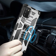 Чехол до Samsung Galaxy A03s, Armor Kickstand, белый