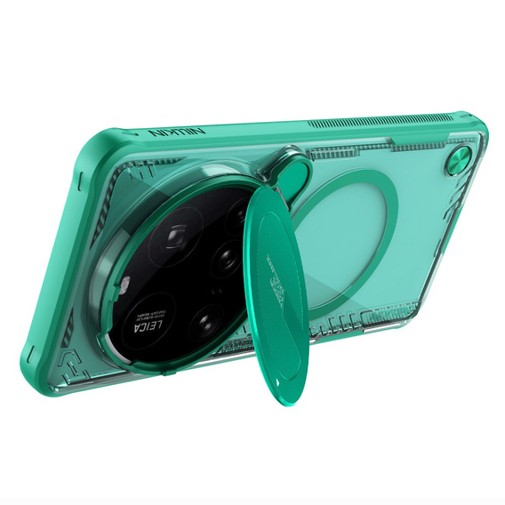 Чехол для Xiaomi 15 Ultra, бронированный Nillkin, Icelade Prop, для Magsafe, зелёный