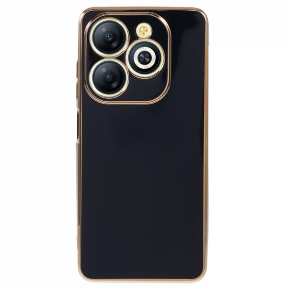 Чохол для Infinix Hot 40i, Glamour CamShield, чорний