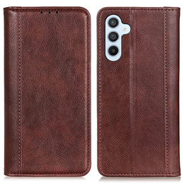 Чехол до Samsung Galaxy A36 5G, Wallet Litchi Leather, коричневый
