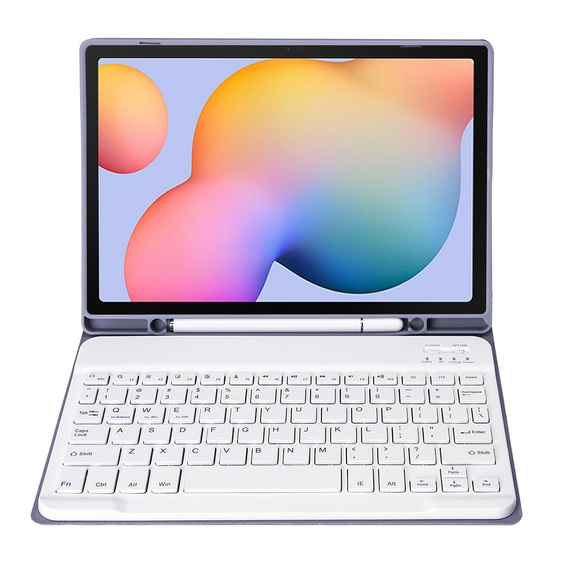 Чохол + клавіатура Samsung Galaxy Tab S6 Lite P610/P615 / S6 Lite 2022 10.4, Pen Slot, фіолетовий