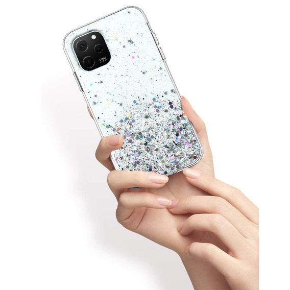 Чoхол до Huawei Nova Y61, Glittery, прозорий