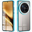 Чехол для Vivo X200 Pro 5G, Magnetic Dual Glass, синий