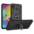 Бронированный Чехол до Samsung Galaxy A20E, Nox Case Ring, чёрный