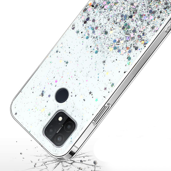 Чoхол до Oppo A15 / A15s, Glittery, прозорий