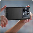 Чехол до Infinix Note 40 Pro Plus, Carbon, чёрный