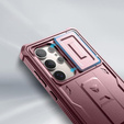 Бронированный чехол для Samsung Galaxy S24 Ultra, Dexnor Full Body (Two Frames), красный