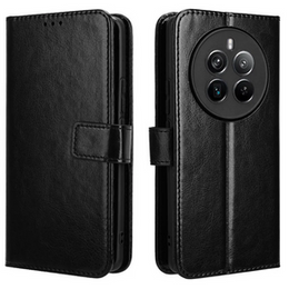 Откидной чехол для Realme 12 Pro 5G / 12 Pro+ 5G, Crazy Horse Wallet, чёрный