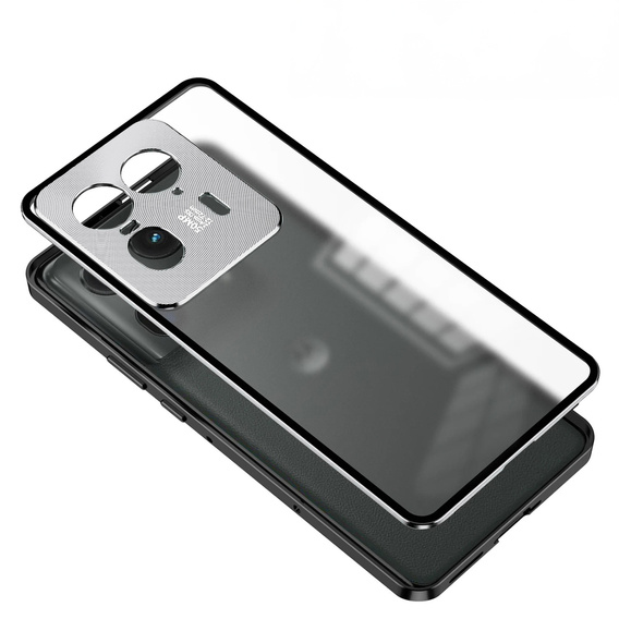 Чохол для Motorola Edge 50 Ultra, Frame Case, сріблястий