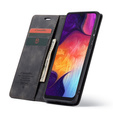 Чехол CASEME для Samsung Galaxy A50, Leather Wallet Case, чёрный