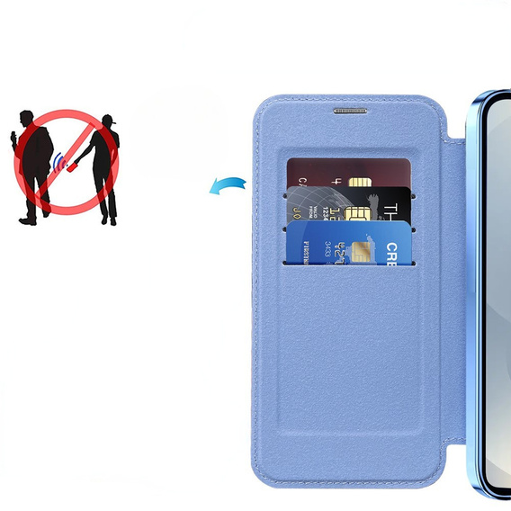 Чохол-книжка для Samsung Galaxy S25, RFID Wallet MagSafe CamShield, м'яти