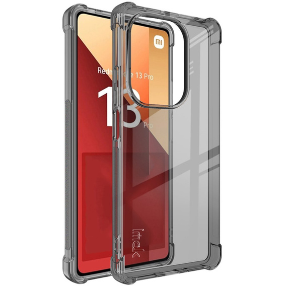 Чoхол IMAK до Xiaomi Redmi Note 13 Pro 4G / Xiaomi Redmi Note 14S / Xiaomi Poco M6 Pro 4G, Dropproof, прозорий / чорний
