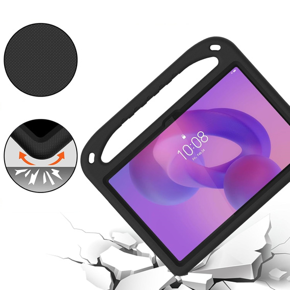 Детский чехол для Lenovo Tab M11, детский чехол с ручкой, чёрный