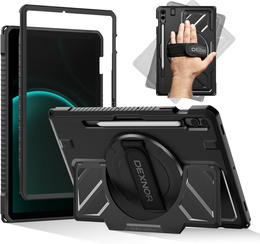 Чехол Dexnor 360° с ремешком и держателем стилуса для Samsung Galaxy Tab S9 FE+