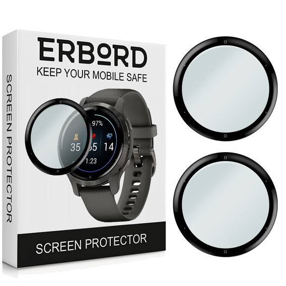 2x Гібридне скло ERBORD для Garmin Venu 2S