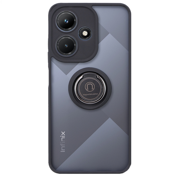 Чехол для Infinix Hot 30i, Frosted Ring, чёрный
