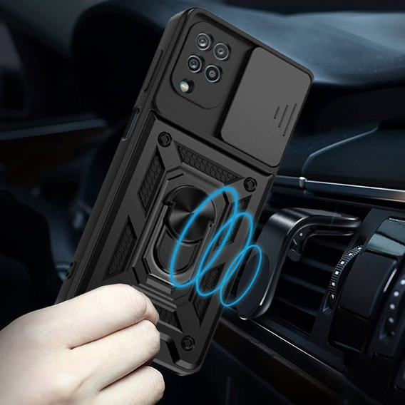 Чохол NOX Camera Slide Samsung Galaxy A12 / M12 / A12 2021, CamShield Slide, чорний