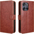 Футляр з клапаном для Motorola Edge 50 Neo / Motorola ThinkPhone 25, Crazy Horse Wallet, коричневий