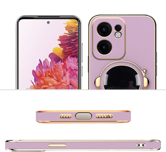 Чехол до Oppo Reno 13F / Oppo Reno 13FS, Astronaut, фиолетовый