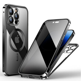 Чохол для iPhone 14 Pro, Privacy Dual Glass, для MagSafe, чорний