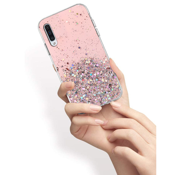 Чoхол до Samsung Galaxy A50/A50S/A30S, Glittery, рожевий