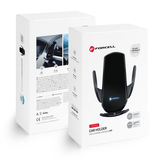 Автомобильный держатель с беспроводным зарядным устройством Forcell F-Grip HS1