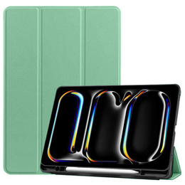 Чехол для iPad Pro 11 2024, Smartcase с местом для стилуса, зелёный