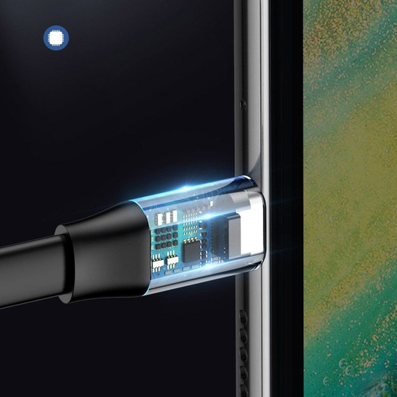 BASEUS Плоский Кабель USB Type-C SC5A/QC3.0 23cm - Black