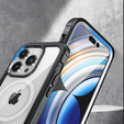 Чохол для iPhone 15 Pro, броньований Full Protect 360° для MagSafe, скло для екрану, чорний