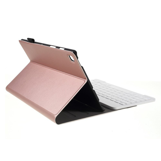 Чехол + клавиатура Samsung Galaxy Tab S5e SM-T720, розовый rose gold