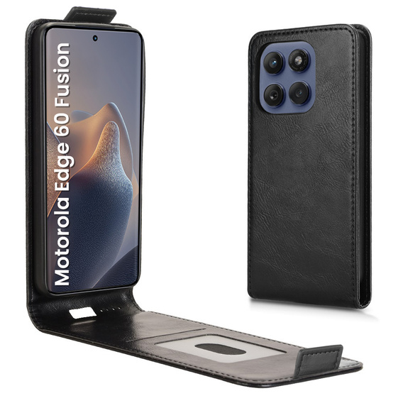 Футляр з клапаном для Motorola Edge 60 / 60 Fusion, Flip, чорний
