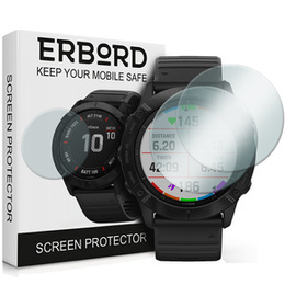 Защитное стекло 2х Erbord для дисплея смарт часов Garmin Fenix 6X/6X PRO
