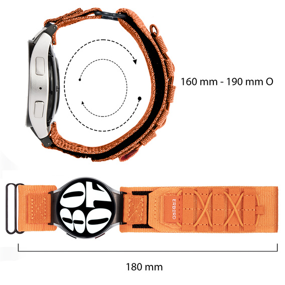 Нейлоновий ремінець ERBORD Runner для Samsung Galaxy Watch 4/5/6/7