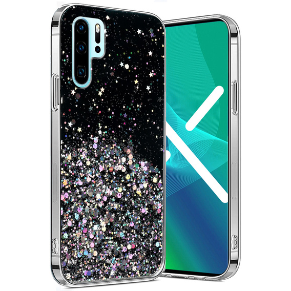Чoхол до Huawei P30 Pro, Glittery, чорний