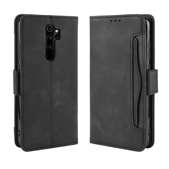 Футляр з клапаном для Xiaomi Redmi Note 8 Pro, Card Slot, чорний