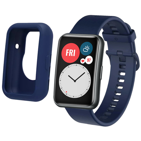 Чохол Soft Silicone для Huawei Watch Fit 2, Dark Blue