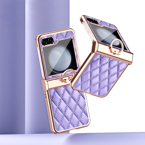 Чехол для Samsung Galaxy Z Flip5 5G, Electro Stitching, фиолетовый