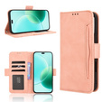 Футляр з клапаном для Honor 400 Lite, Card Slot, рожевий