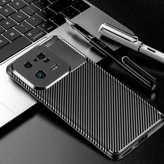 Чехол до Xiaomi 13 Pro, Carbon Gel, чёрный