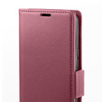 Чохол для Xiaomi 14T Pro, ERBORD Glossy Litchi, гаманець з клапаном, червоний