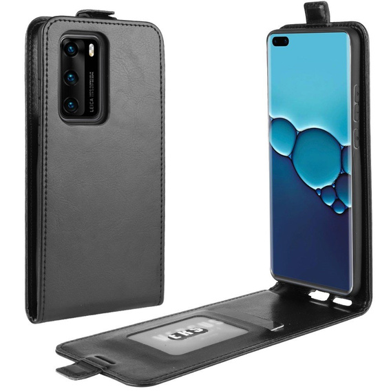 Футляр з клапаном для Huawei P40, Flip, чорний
