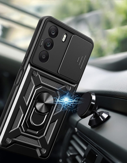 Чехол NOX Camera Slide Realme C71, CamShield Slide, чёрный