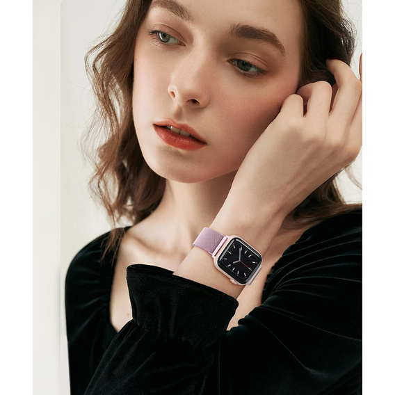 Браслет Milanese для Apple Watch  1/2/3/4/5/6/7/SE (42/44MM) - Pink