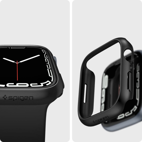 Чохол SPIGEN до Apple Watch 7 45MM, Thin Fit, Black