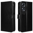 Футляр з клапаном для Oppo A60, Crazy Horse Wallet, чорний