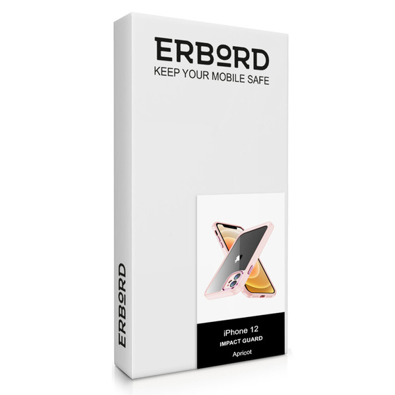 Чохол для iPhone 12, ERBORD Impact Guard, рожевий