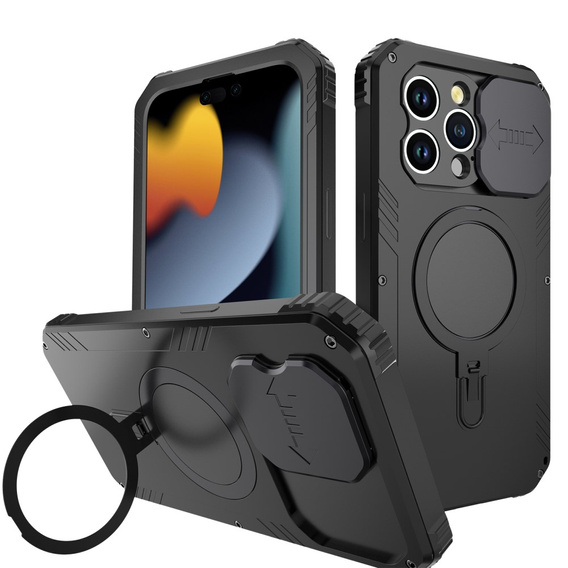 Чохол для iPhone 15 Pro Max, DefenderMag, чорний