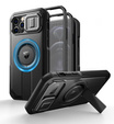 Бронированный чехол для iPhone 12 / iPhone 12 Pro, Dexnor CamProtect MagSafe, чёрный (Две рамки)